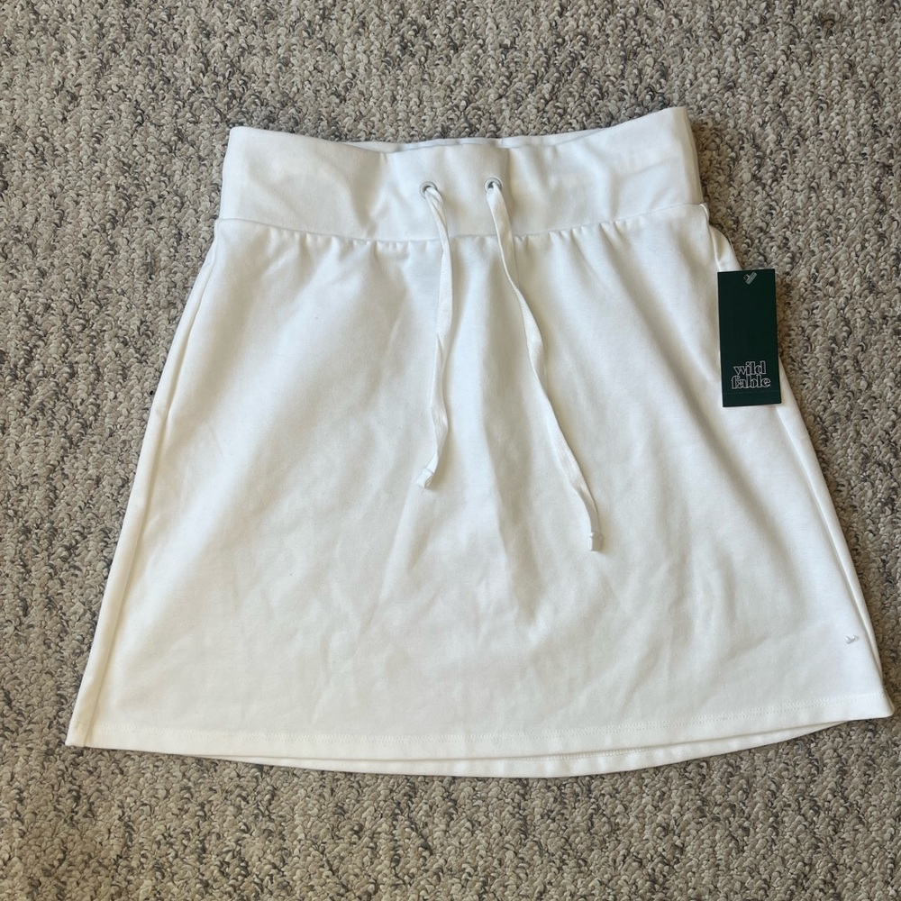 Wild Fable Bright White Tennis Style Skirt